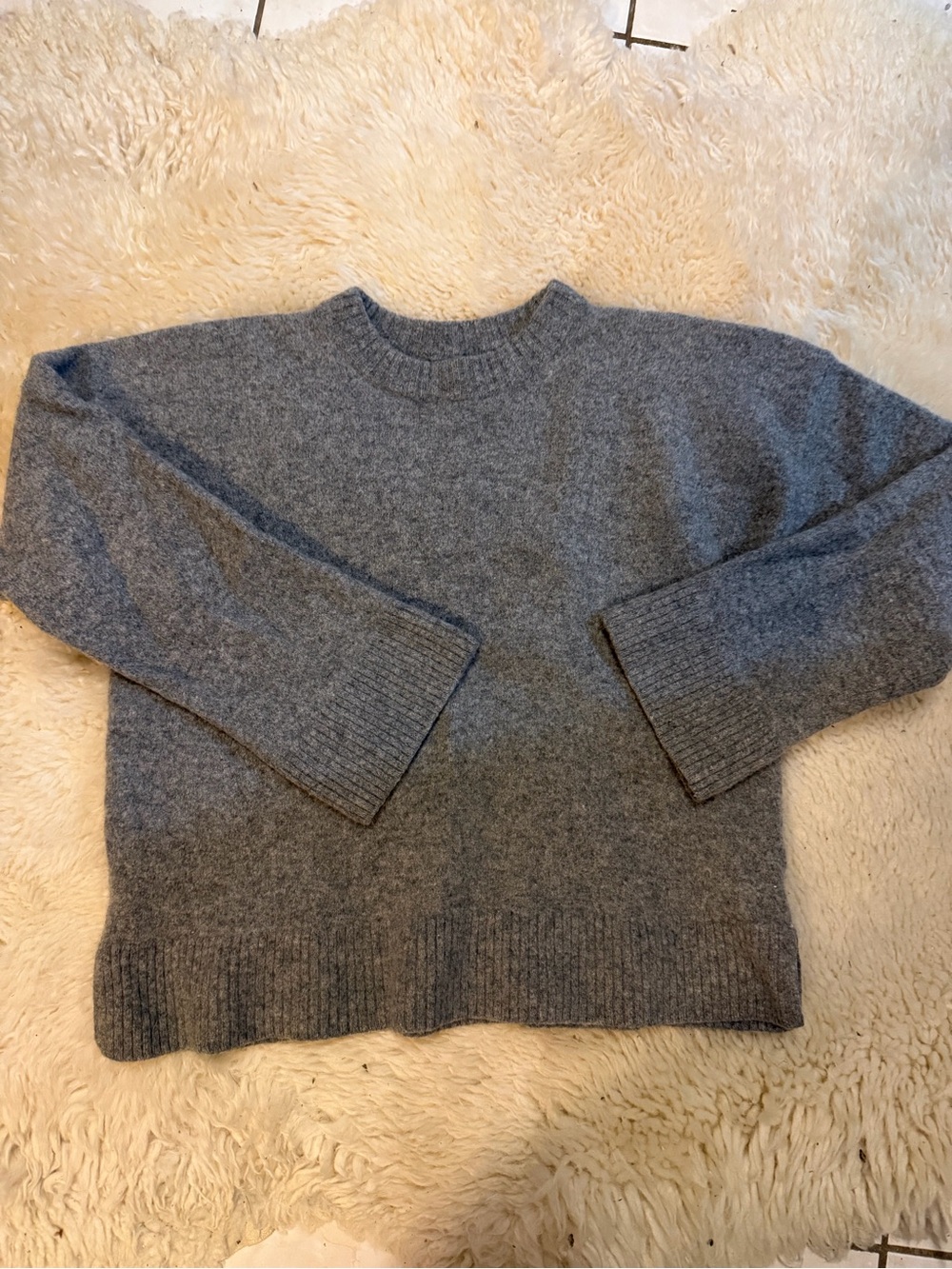 Reformation Heather Gray Crewneck Sweater